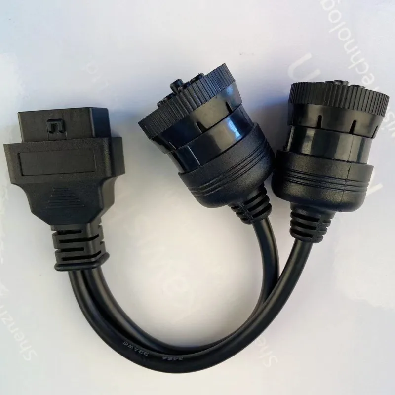 

Диагностический Кабель Для Грузовиков J1708 (6 Контактов) - J1939 (9 Контактов) - OBD2 (16 Контактов), Адаптер OBDII