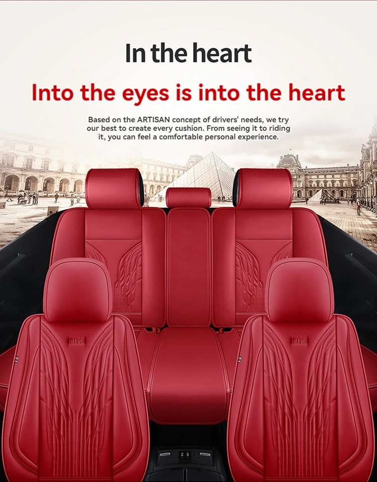 Универсальный кожаный чехол на сиденье автомобиля для MG 3SW MG3 MG5 MGZS MG7 RX5 GS HS