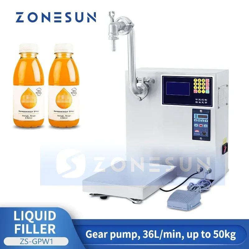 ZONESUN жидкий наполнитель вес для приготовления пищи масла напитков шестеренчатый