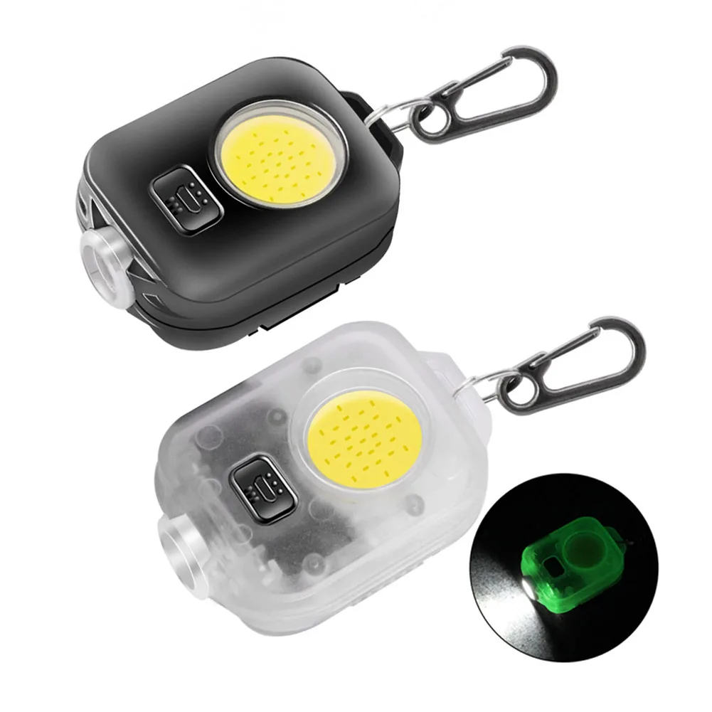 

Emergency Working Lights Keychains Waterproof COB LED Flashlight Torch Pocket Emergency Safety Work Lamp Keychains for Camp Tent