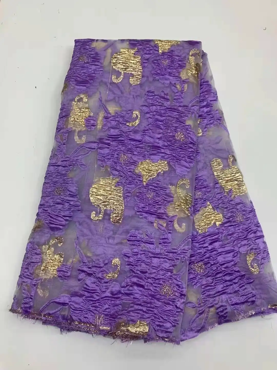 

Woven lamé cut flower fashion fabric Hanfu children's wear lace organza jacquard Jacquard MN617