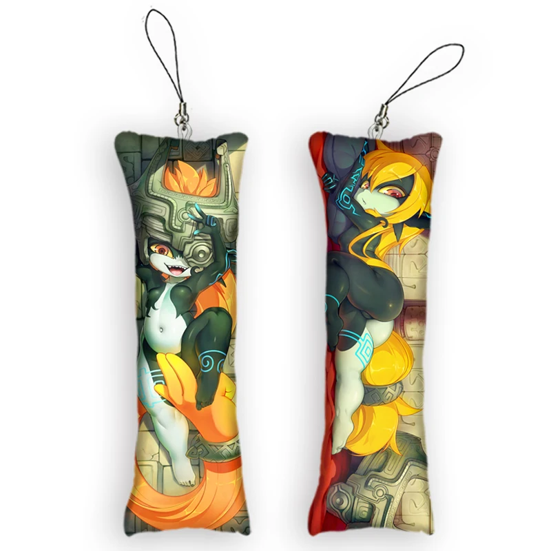 

Midna Mini Dakimakura брелоки 2 стороны Маленькая подушка кулон дизайнерский ремень для телефона подвесной Декор аниме друзья Поклонники подарки Пря...