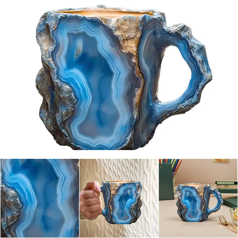 Кофейная чашка с имитацией минерального кристалла чайная элегантные кофейные