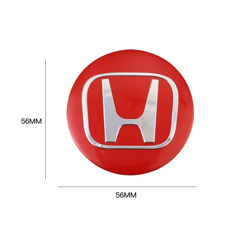 4 Упаковки Металлическая Наклейка На Ступицу Колеса Эмблема 56 Мм Для Honda Civic Accord
