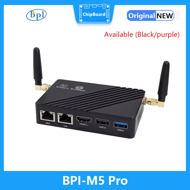 Банан Pi BPI-M5 Pro Rockchip RK3576 8 Гб LPDDR4 64 eMMC ARM Mali G52 MC3 GPU 6 топов SBC макетная плата (включая
