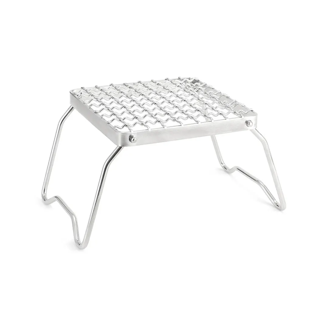 

Camping Stove Stand Outdoor Portable Backpack Grilling Burner Bracket BBQ Picnic Yard Kettle Table Cooker Holder