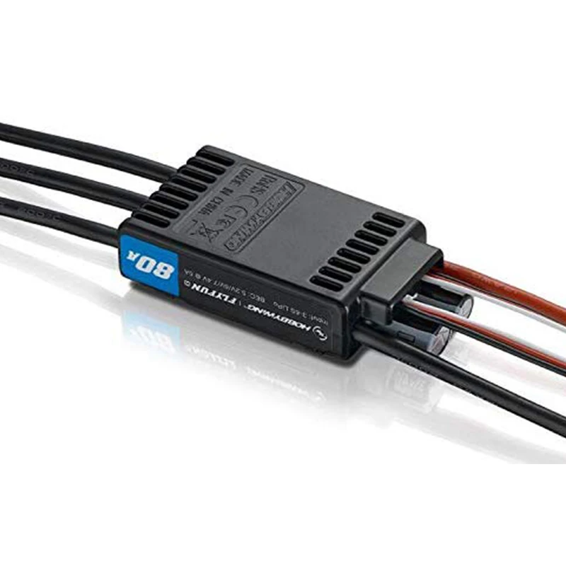 Фото Hobbywing FlyFun Mini-V5 30/80/60/120/130A Бесколлекторный регулятор скорости ESC Lipo с функцией DEO для радиоуправляемых мультикоптеров и самолетов с фиксированным крылом №3