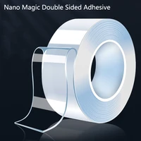 repeated use of non marking thickened high viscosity universal double sided non damaging wall transparent tape multi functional
