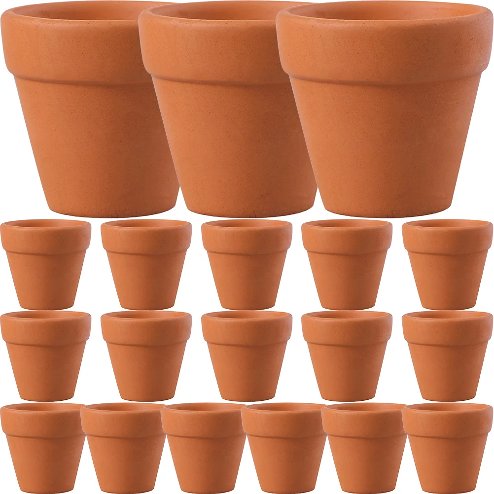 

20pcs Tiny Cactus Flower Pots Succulent Nursery Pots Tiny Cactus Pots Clay Terracotta