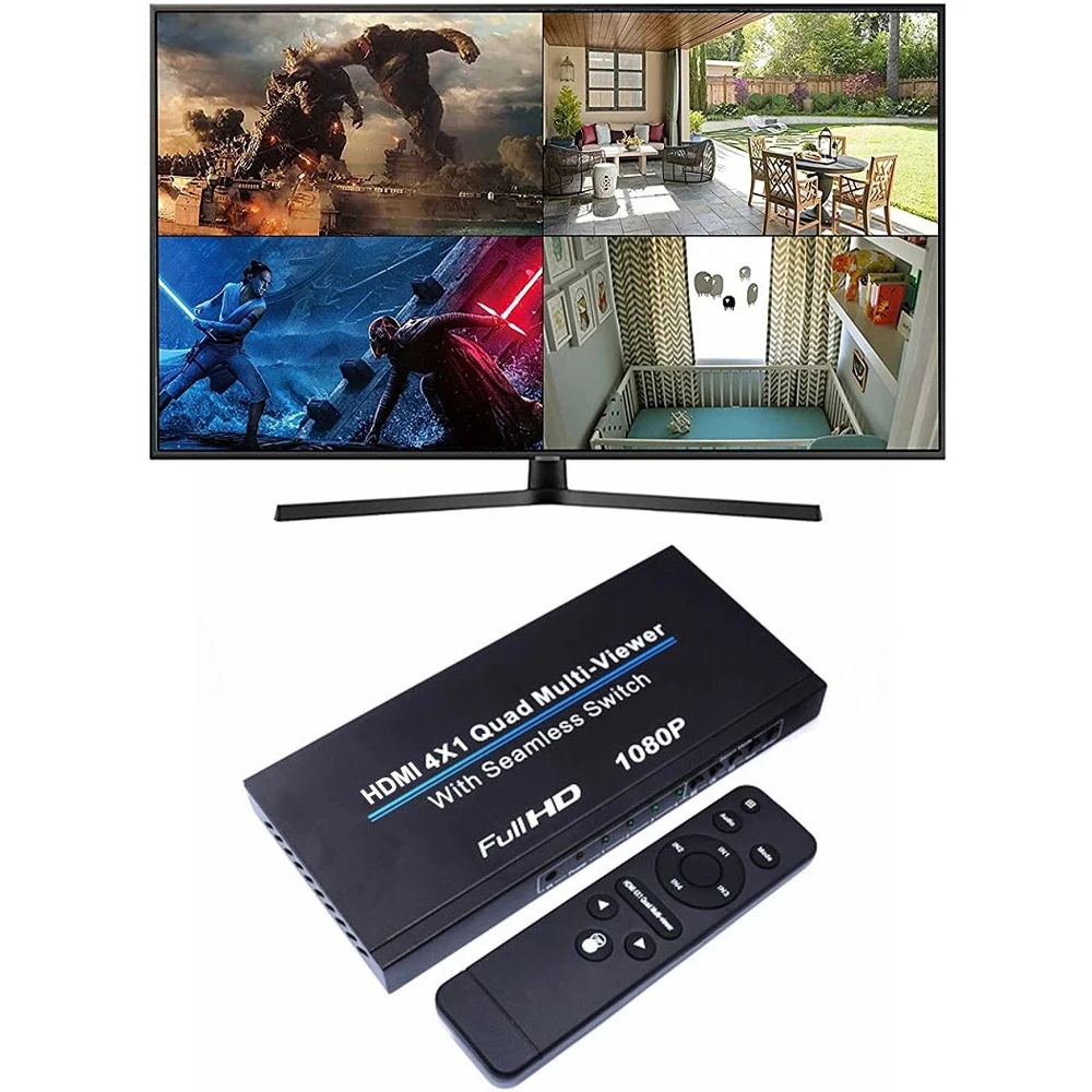 4x1 Hdmi мультиплексор многоканальный 4-канальный видеомультиплексор