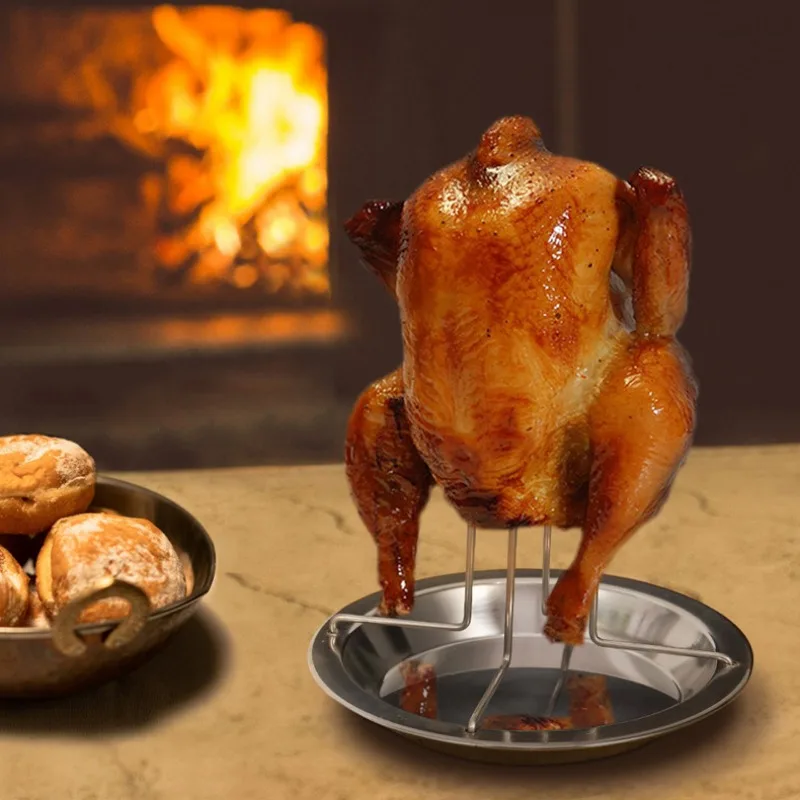 Набор инструментов для барбекю из нержавеющей стали: держатель сковороды-гриля