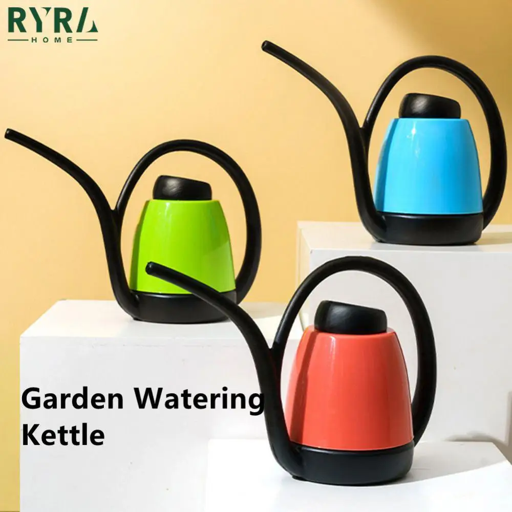 

Gardening Watering And Color Matching Kettle 1.2L Household Garden Watering Kettle Plastic Portable Long Nozzle Watering Device