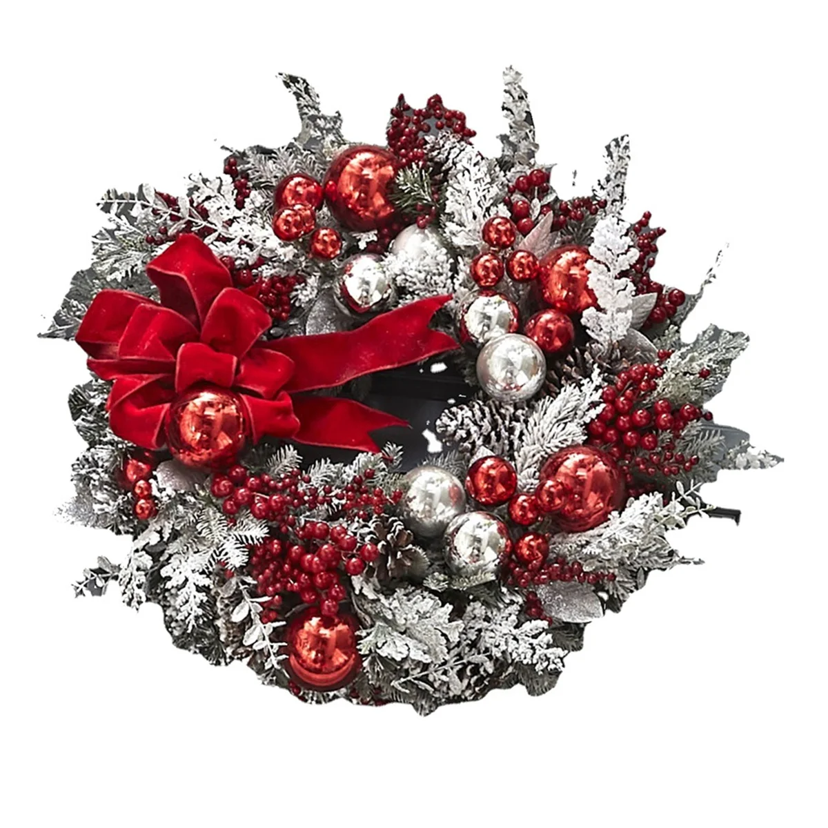 

Беспроводная красно-белая Праздничная декоративная Рождественская фотогирлянда для входной двери, подвесная Рождественская гирлянда