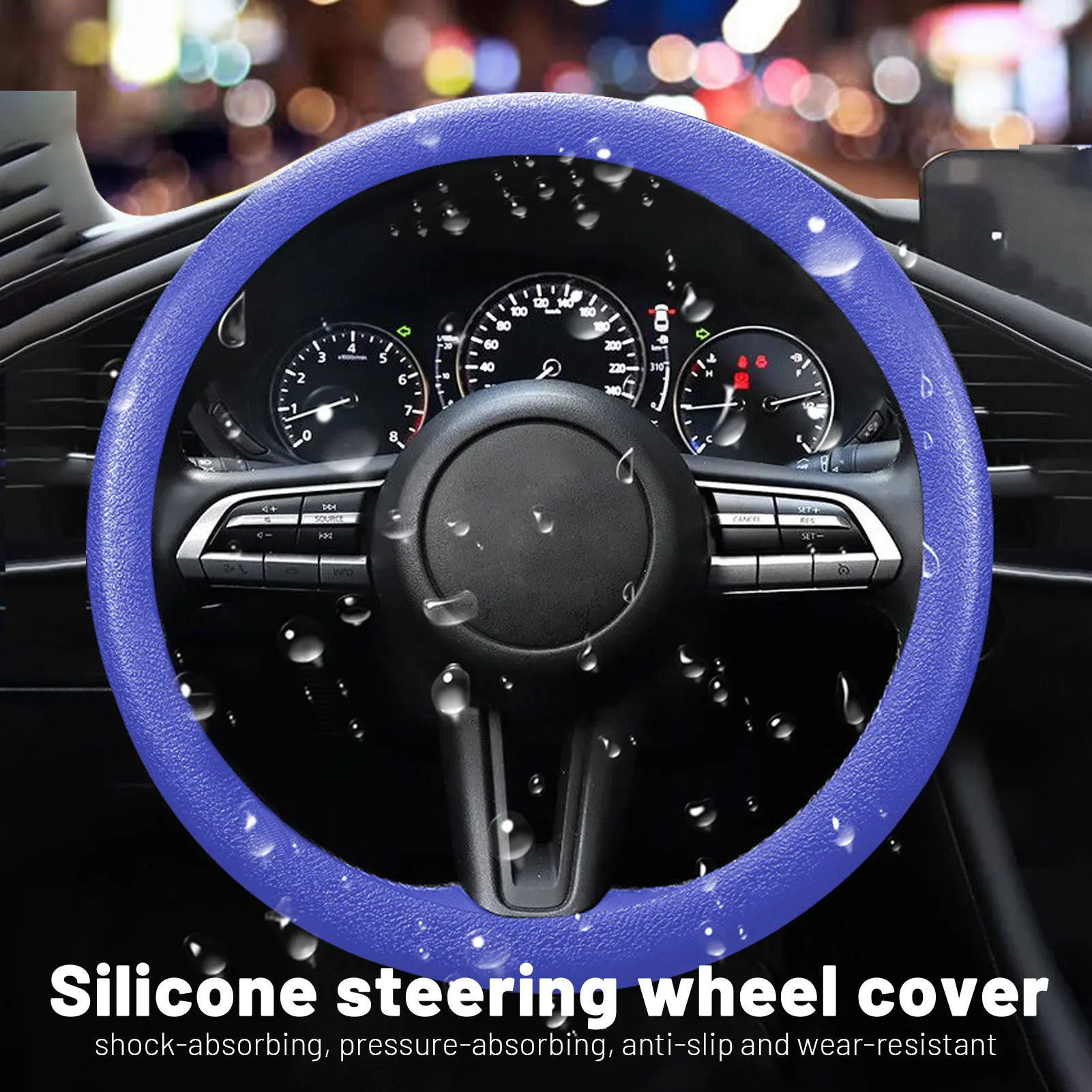 

Силиконовый чехол на руль, Радужный чехол на руль автомобиля, современный удобный захват для грузовика, фургона