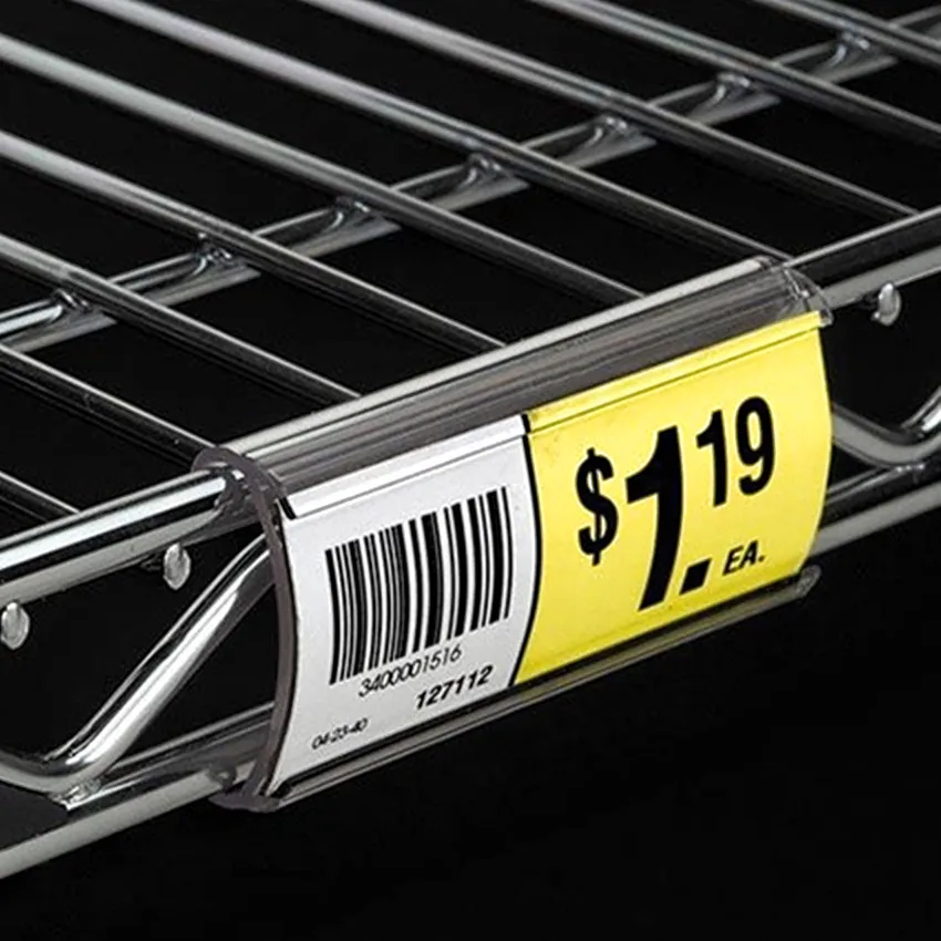 Пластиковая полка этикетка карточка цена держатель дисплея подвижная для