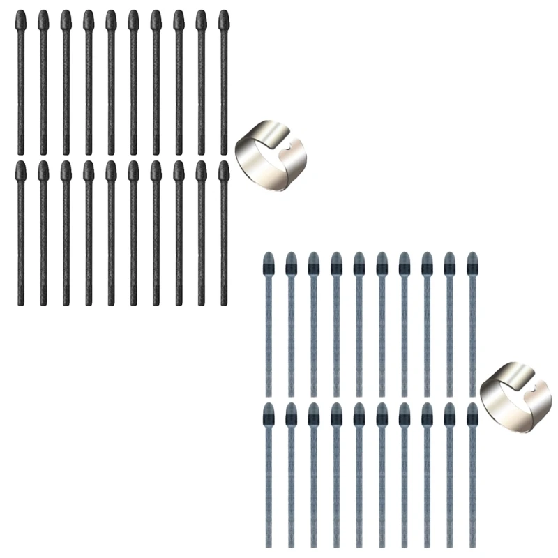 20 шт. стержни для сенсорных ручек из черного фетра с зажимом замечательных