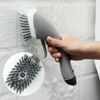 multi function kitchen bathroom cleaning brushes long handle dish washing brush automatic liquid dispenser kitchen tools
