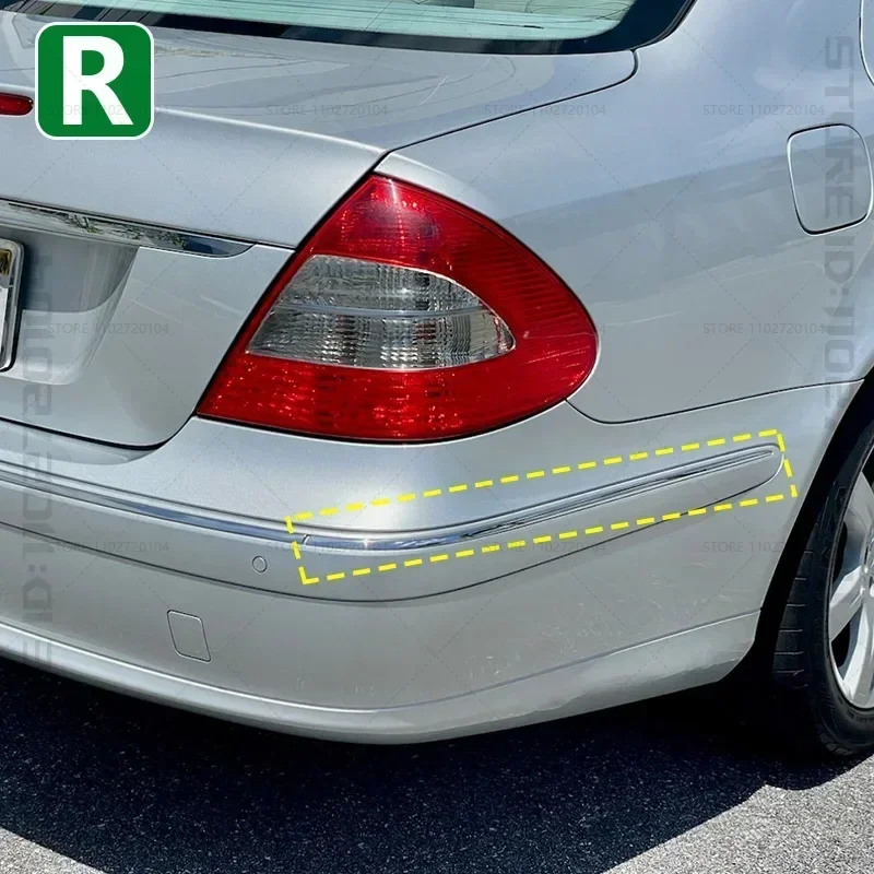 

Для 2007-2009 W211 Mercedes Benz E320 E350 E550 E63 AMG хромированная полоса заднего бампера 2118852721 2118852821