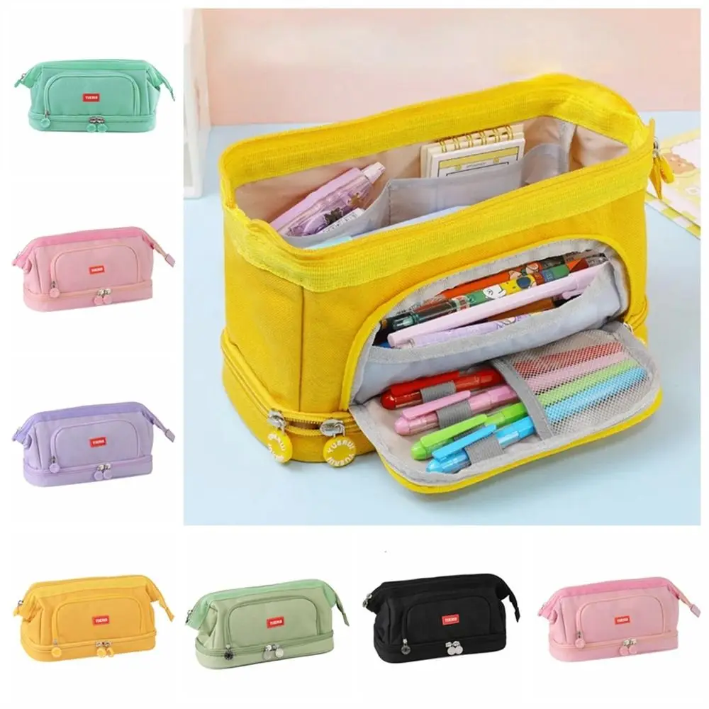 

Карандаш большой емкости, фоторучка, многофункциональная сумка для хранения канцелярских принадлежностей, открытая сумка для карандашей, студентов