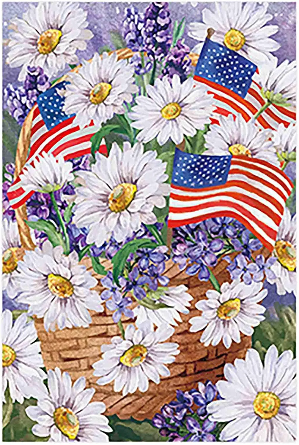 

Daisies Flowers Bouquet Flag USA Spring Summer Yard Outdoor Garden Decorative Flag Banner for Outside House Yard Home Decorative