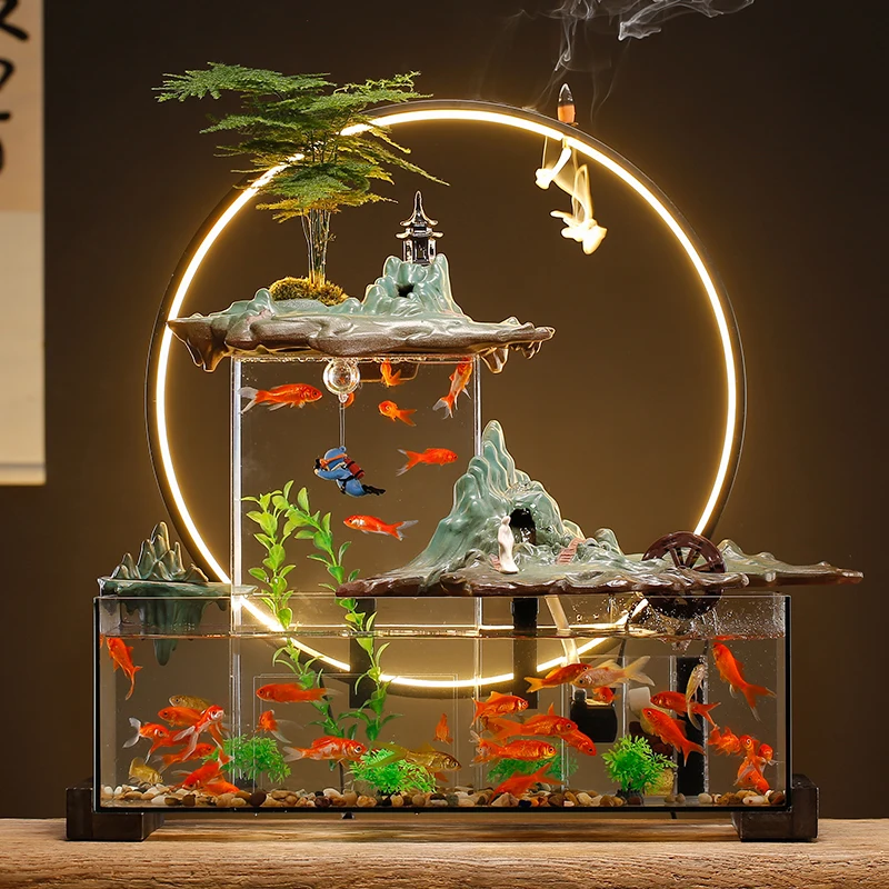 

Puffs Smoke Incense Burner Backflow Agarwood Mini Waterfall Incense Holder Fragrance Cascada De Humo Incienso Vintage Room Decor