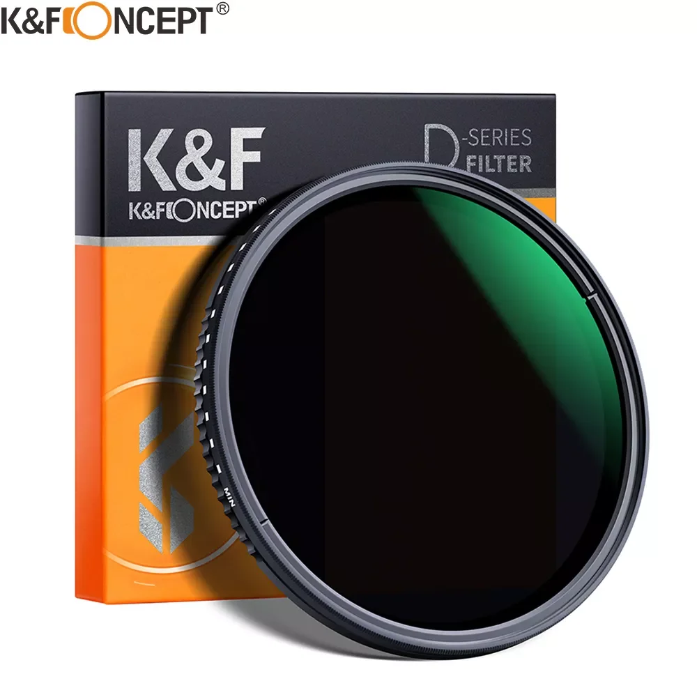 

K&F Concept ND8-ND2000 ND Filter Camera Lense Variable Neutral Density Multi-Resistant Coating 49mm 52mm 58mm 62mm 67mm 77mm