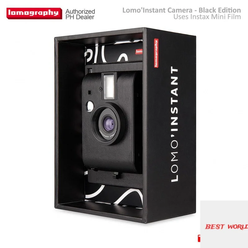 

LOMOGRAPHY Lomo'Instant Film Camera BLACK Edition Instax Mini MVP CAMERA