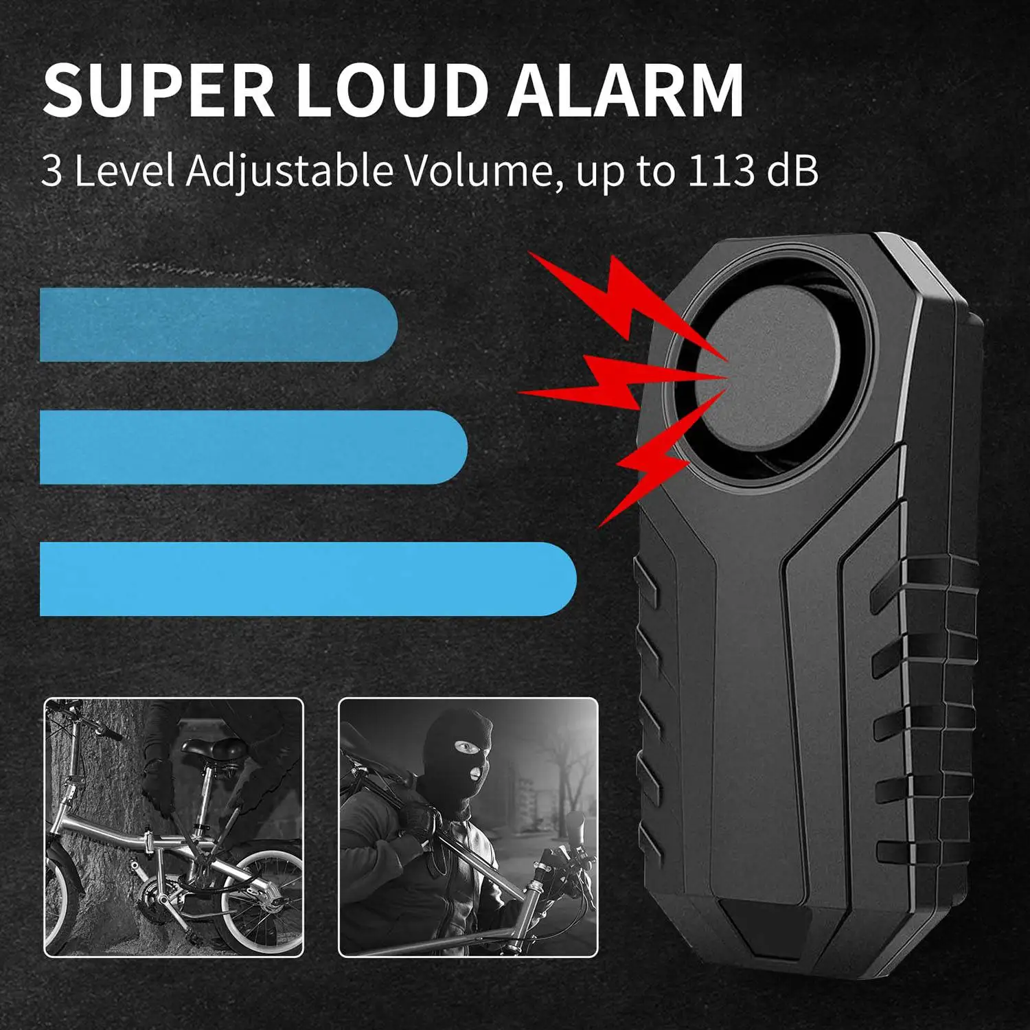 Водонепроницаемая сигнализация против кражи для мотоцикла и велосипеда