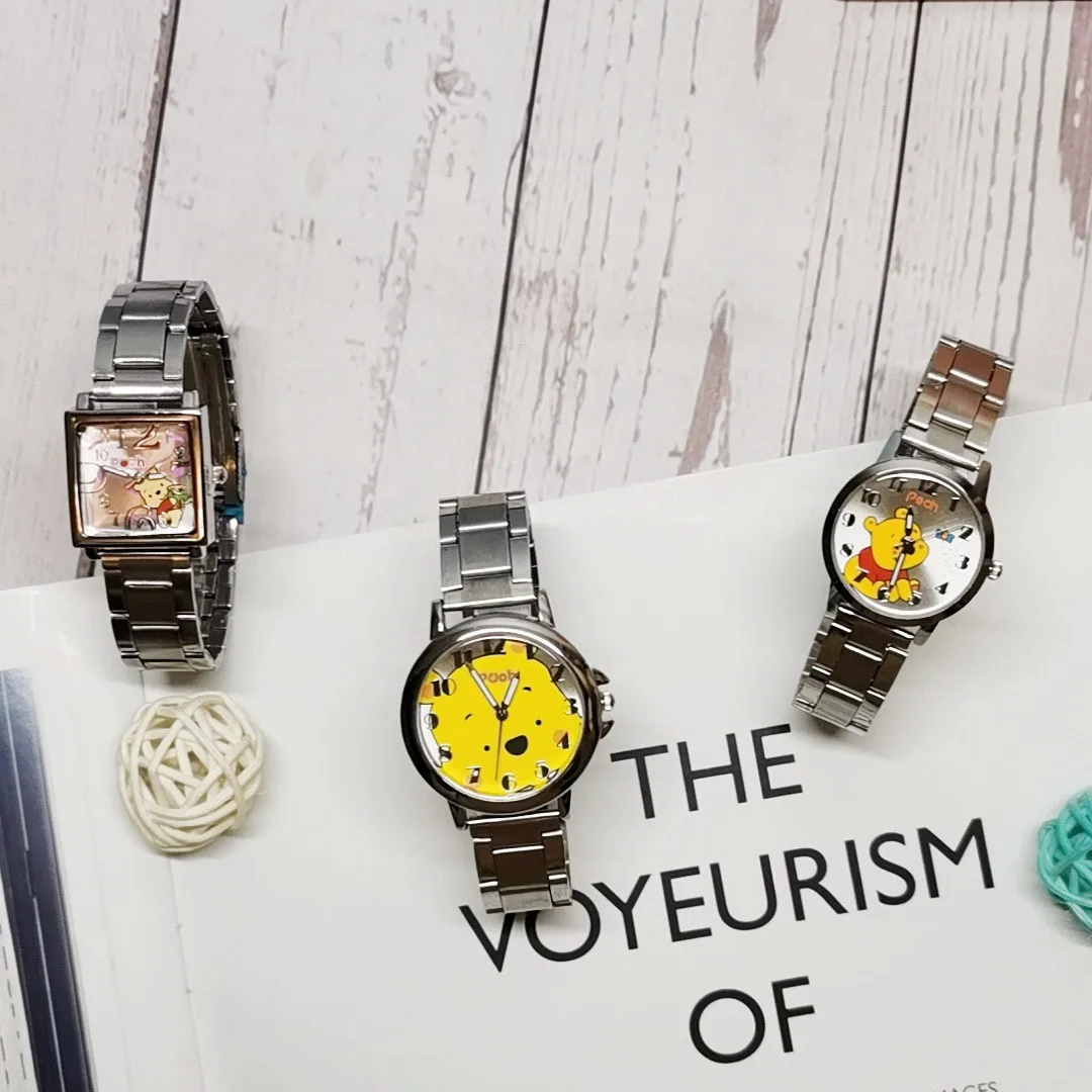 

Disney's New Winnie Bear Cute Children's Cartoon Watch Student Boys Girls Waterproof Stainless Steel Quartz Watch