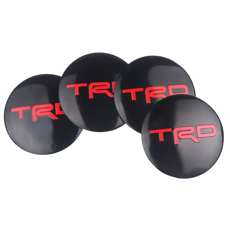 

4 шт., 56 мм, автомобильный Стайлинг, алюминиевые колпаки центральной ступицы колес, наклейки для Toyota Rav4 Corolla Camry Auris GRAqua Yaris Sport TRD Cross