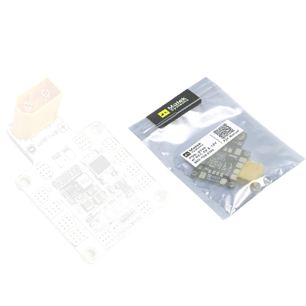 Matek Systems PDB XT60 с BEC 5V &amp 12V медная для радиоуправляемого вертолета FPV квадрокоптера