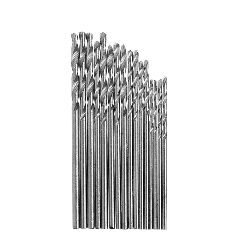 

16Pcs HSS White Steel Twist Drill Bit Set 0.8-1.5mm For Electric Grinding Drills Drop ship