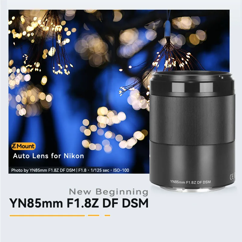 

Объектив для камеры YONGNUO 85 мм F1.8 Z DF DSM с автофокусом, портретный объектив с большой апертурой Nikon с Z-креплением Z9 Z7 Z5 Z6 Z50