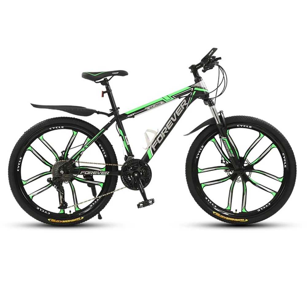 

Mountain Bike Road Bike 24 Inch Bicycle Adult Variable Speed Shock Absorption Cross Country Dual Disc Brake