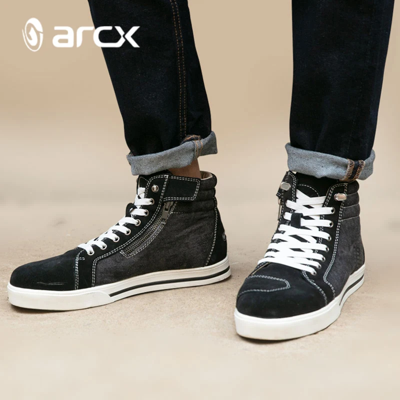 ARCX Motorcycle Boots Ankle Protection Casual Shoes Motocross Riding Boots Night Reflective Motorbike Riding Wear Racing Shoes enlarge