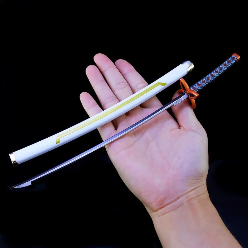 255mm Demon Hunter Katana Model Killer Sword Cosplay Metal Katana Prop Weapon Anime Battle Boy Gift Collection Model Jewelry