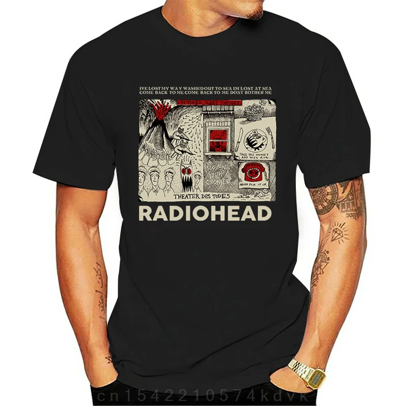 

Футболка радио-head, футболки в стиле хип-хоп рок-группы, унисекс, музыкальные фанаты, забавные принты, мужские футболки с коротким рукавом из ...