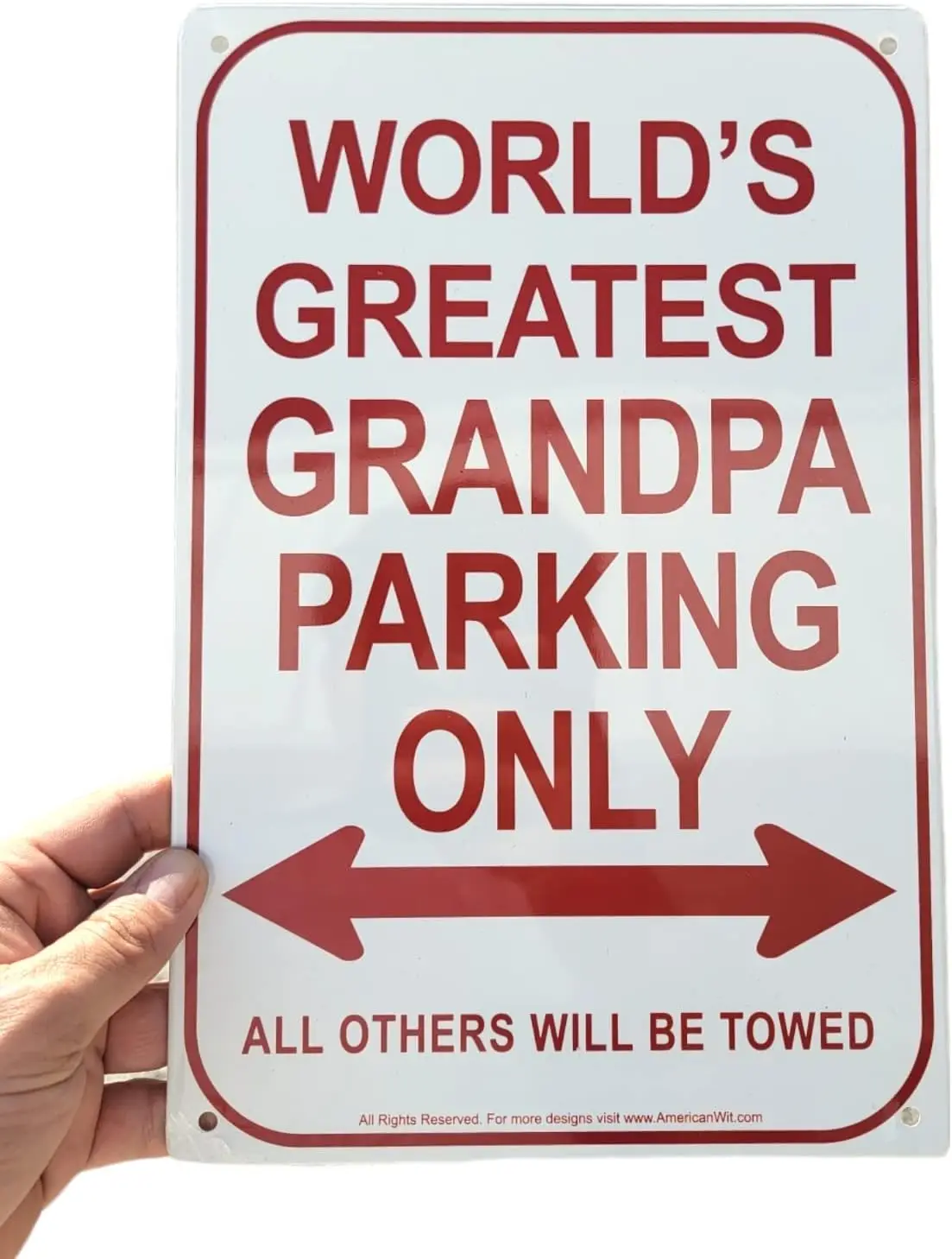 Новинка Prkng Sgns Decortve для Dd nd Grndp 12x8 Novelty Metl Reserved for The World's Best