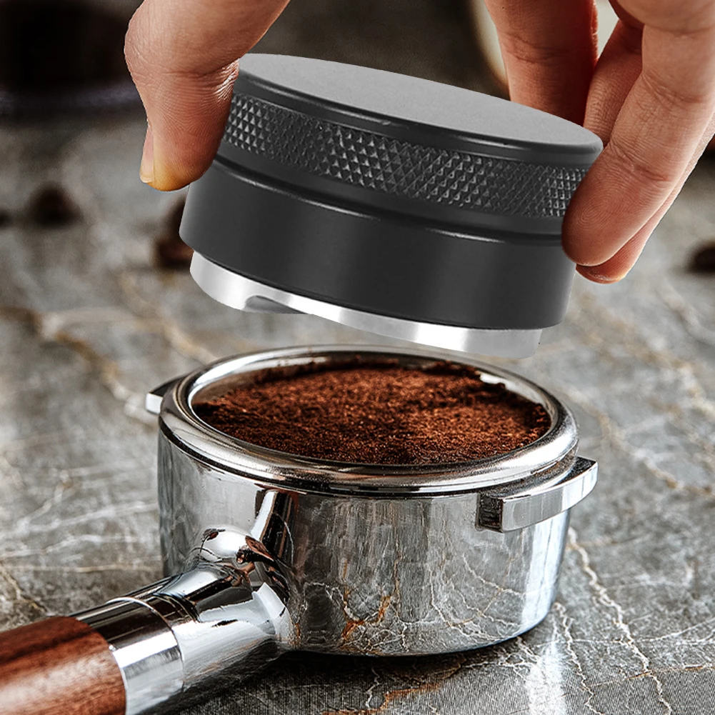 

Coffee Tamper 304 Stainless Steel Coffee Distributor Fits for 51/53/58mm Portafilter Coffee Powder Hammer Coffee Accessories