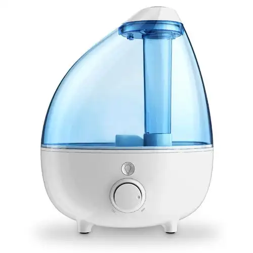 

Extra-Large Ultrasonic Cool Mist Humidifier with Optional Night Light for 24 Hour Use
