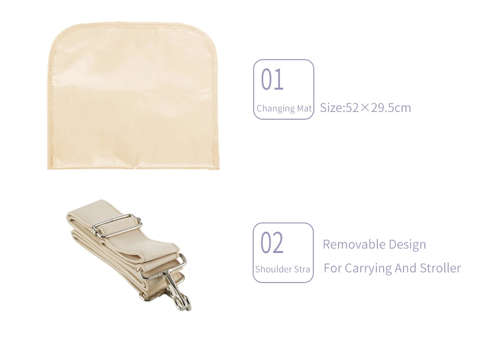 Insular Портативная сумка для подгузников Messenger Style Синтетическое волокно