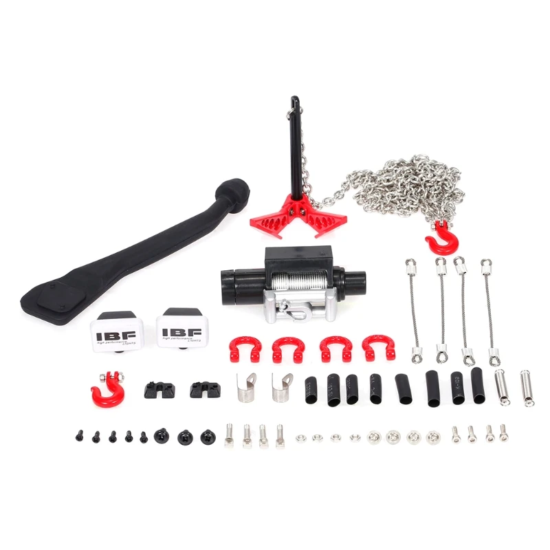 

Радиоуправляемая машина гусеничная выхлопная труба лебедка крюк цепь передние декоративные части для SCX10