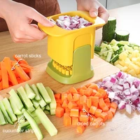 dicing and cutting artifact multi functional stainless steel vegetable carrot cucumber french fries tool kitchen accessories