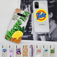 soda chocolate fruit drink strawberry milk cookies phone case for samsung a51 a52 a71 a12 for redmi7 9 9a for huawei honor8x 10i