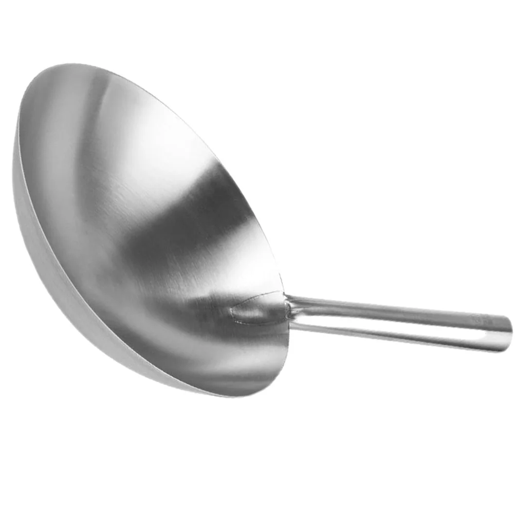 

Stainless Steel Wok Pan For Gas Stove Nonstick Cookware Frying Chinese Grilling Electric