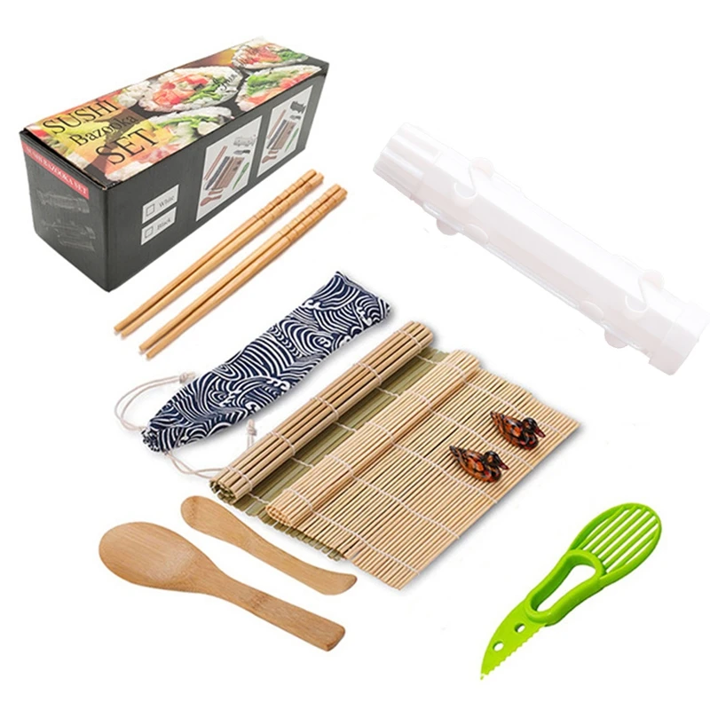

1Set Sushi Maker Set Sushi Mold Roller Kit Eco-Friendly DIY Kitchen Tool Accessories