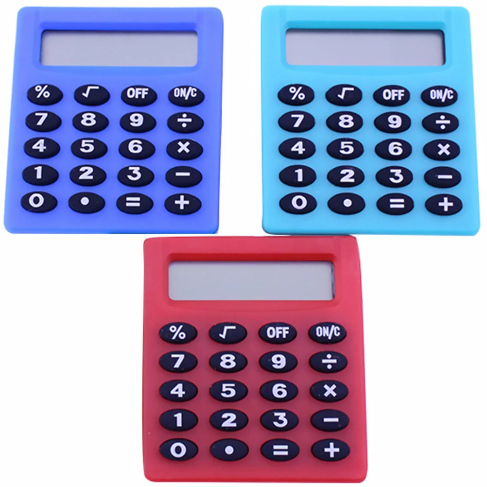 

3 Pcs Pocket-sized Caculator Plastic Students Exam Calculator