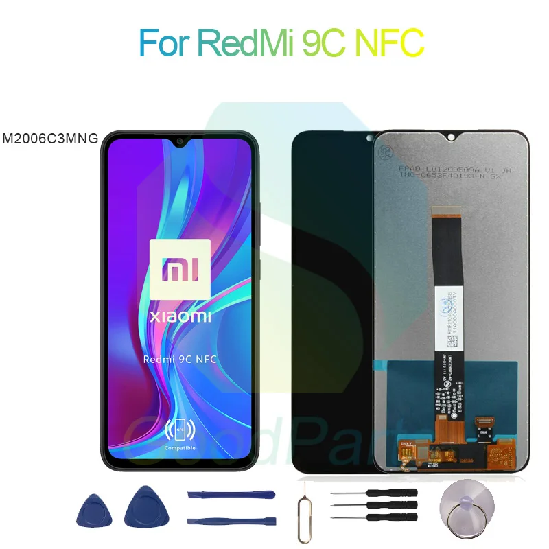 ЖК-экран для RedMi 9C, 6,53 дюйма, M2006C3MNG, для RedMi 9C