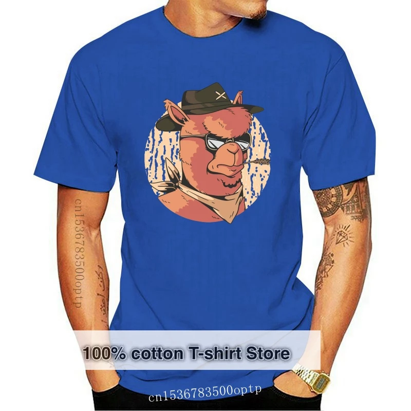 

Cowboy Alpaca - Women'S Funny Illustrations T-Shirt Casual Tee Shirt