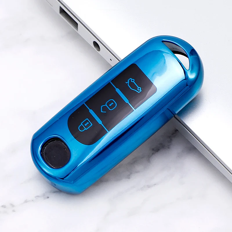 

Автомобильный чехол для смарт-ключа, чехол для Mazda 2 3 6 Atenza Axela Demio CX-5 CX5 CX-3 CX7, защита 2015 - 2019